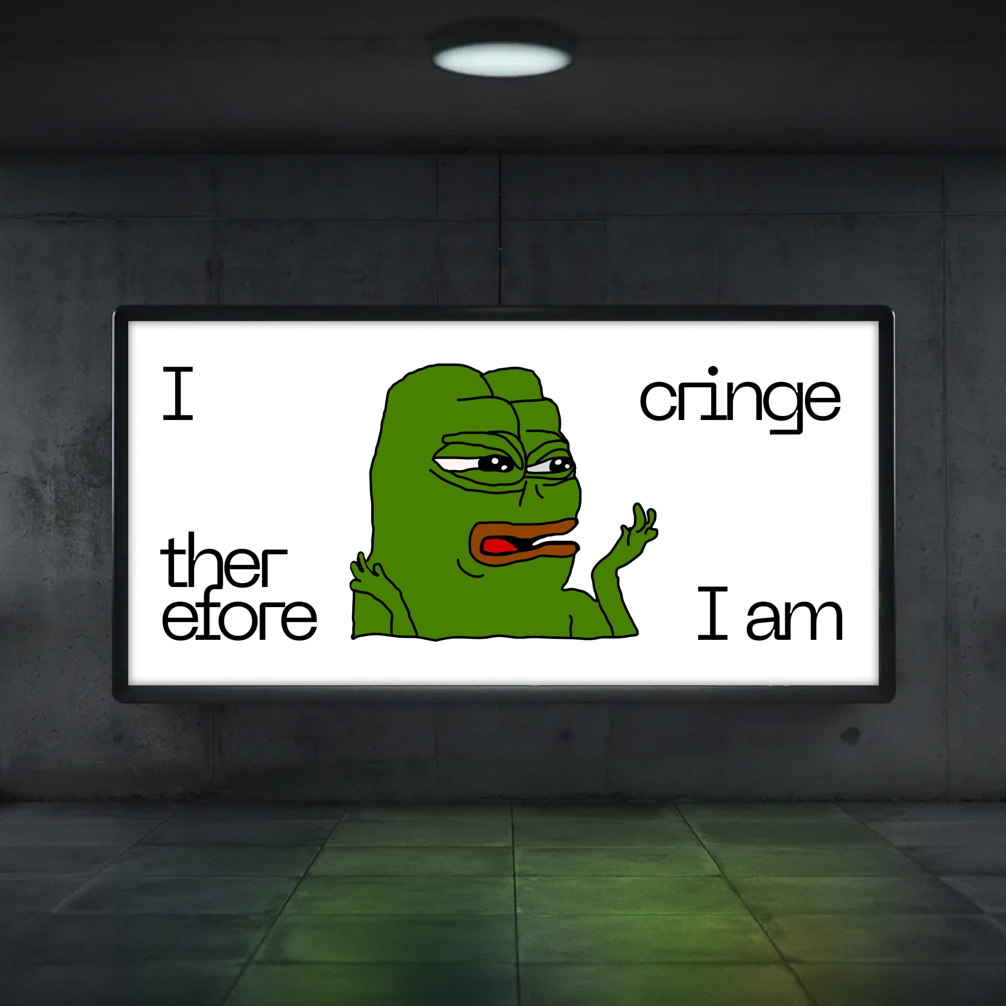 Cringe Pepe Mockup-web